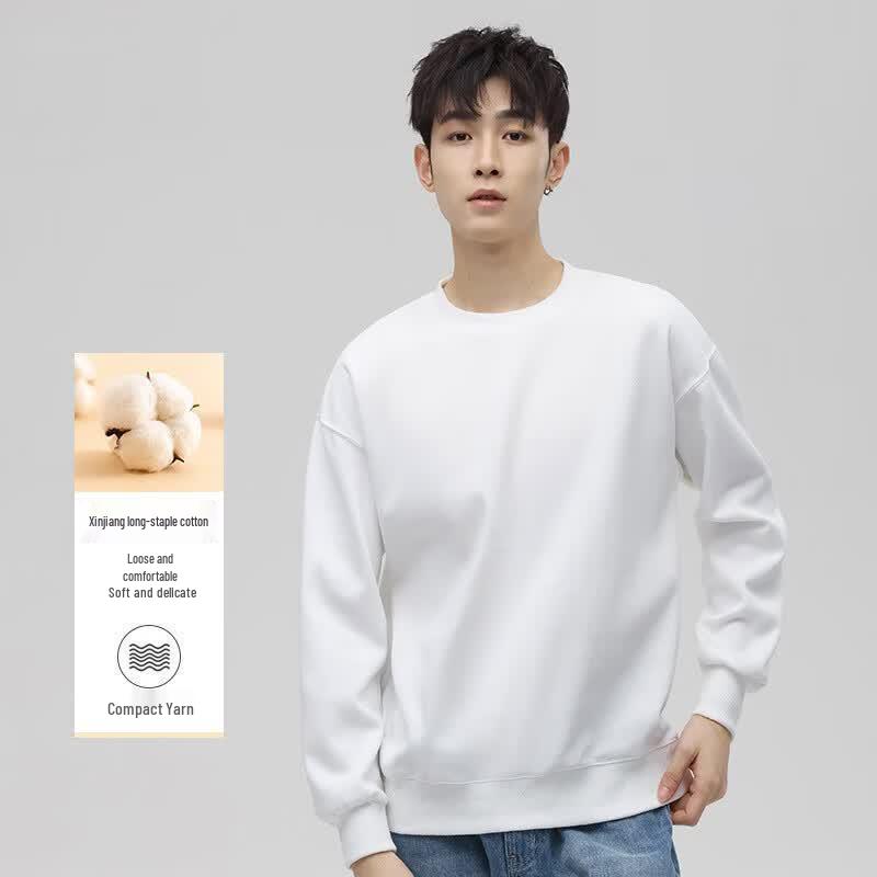 JEANSWEST Unisex Casual Loose-Fit Crewneck Sweatshirt