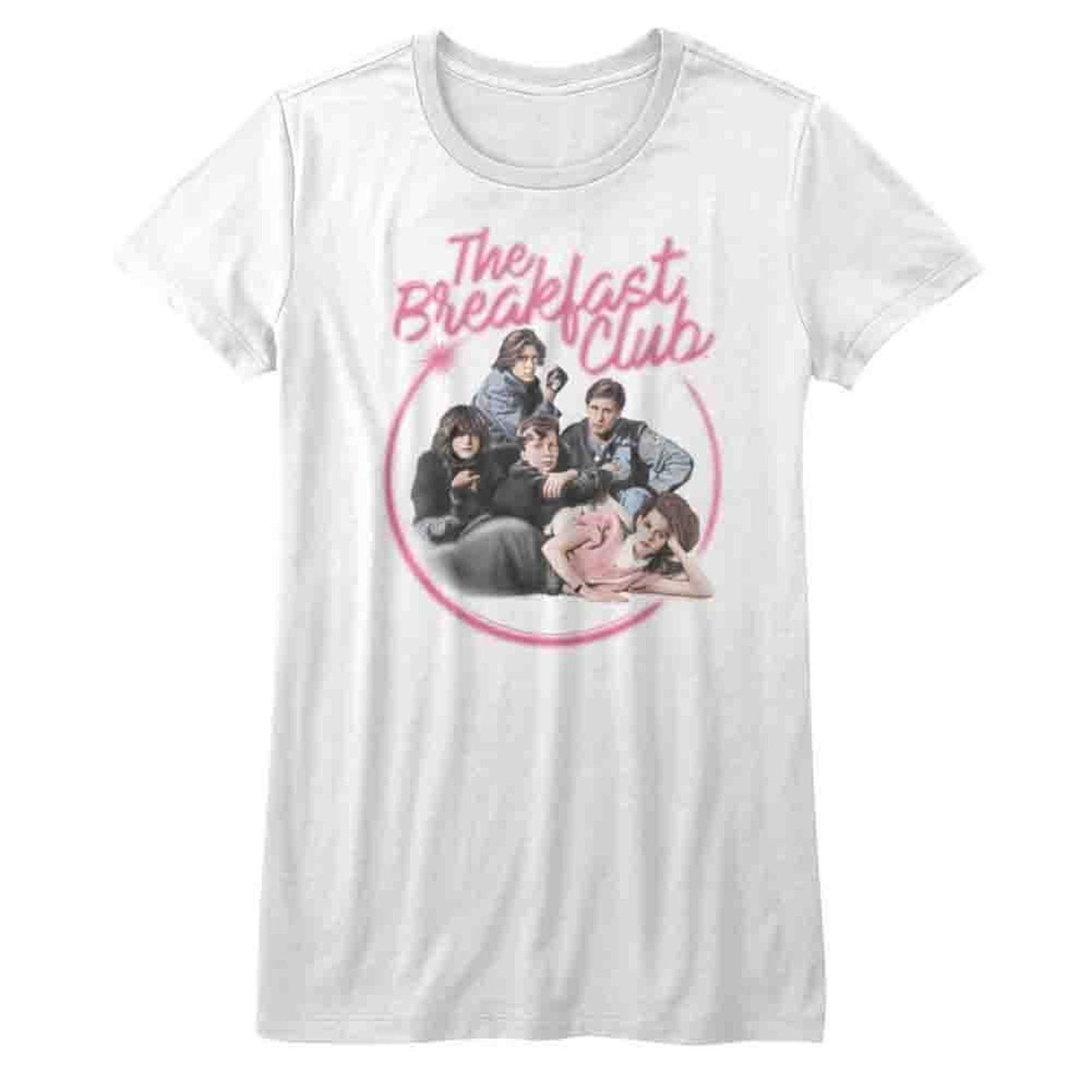 Breakfast Club Airbrush White Junior Women s T-Shirt M