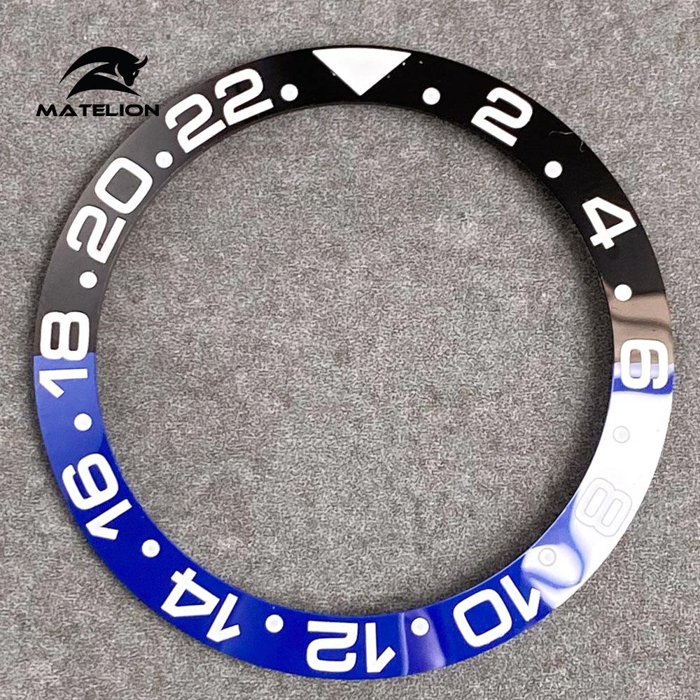 MATELION 38 мм керамический сплав часы безель вставка кольцо наклонная посадка 40 — фото 41