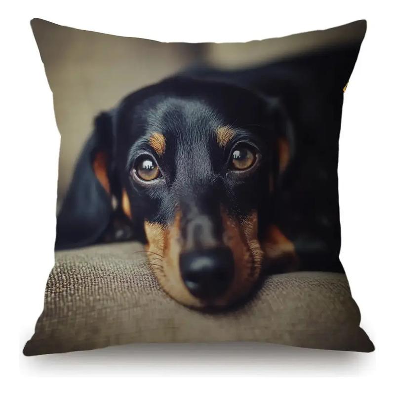 1 Pe?a De Capa De Almofada Fofa Para C?es Dachshund Plana S разноцветный