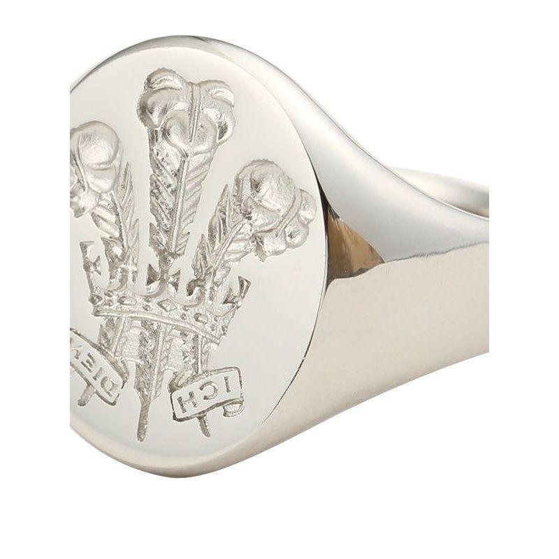 European and American British Royal Family Emblem Ring, Niche Golden Vintage Seal Stamp, Trendy Men's Tail Ring, Light Luxury