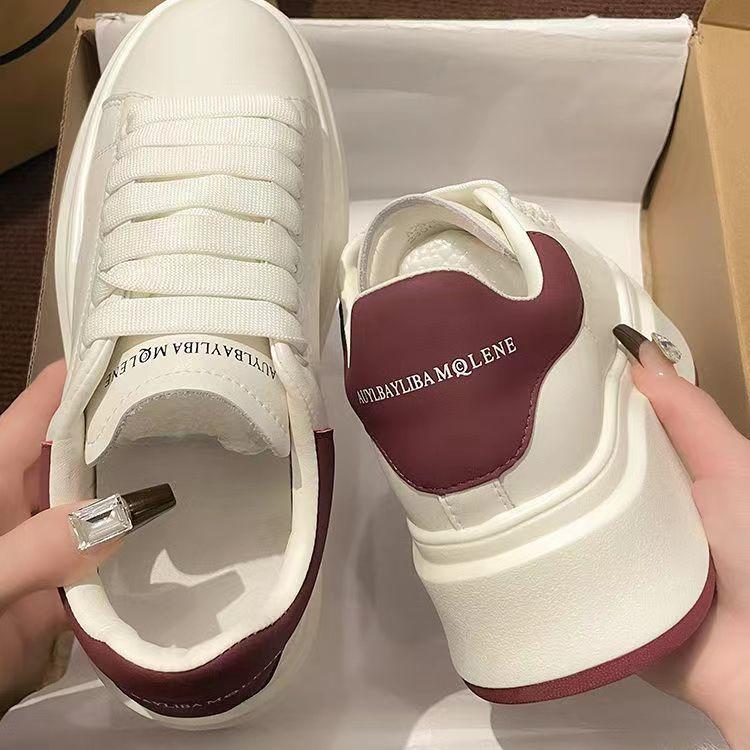 thick-soled muffin women's cross board shoes summer new campus design casual sports shoes