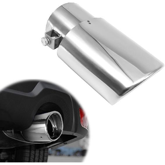 

Car Exhaust Throat Tail Pipe Stainless Steel - Chrome-Plated Exhaust Tips, Universal Fit Pipe Diameter 2.5 to 3.3 Fit for Most Cars (Colorful, серебряный