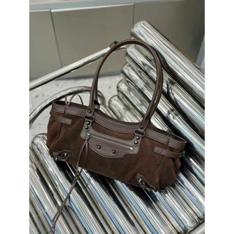 Womens Genuine Leather Motorcycle Crossbody Bag
