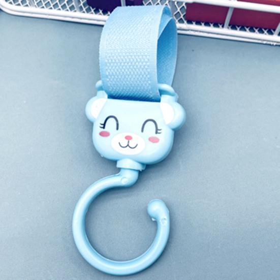 2Pcs Stroller Hooks Cartoon Pattern Anti-deform Resin Pushchair Hook Mommy Bag Organizer Rack Stroller Accessories for Shopping