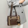 Bag autumn and winter new women's bag large capacity houndstooth fashion commuter shoulder tote bag large bag bag