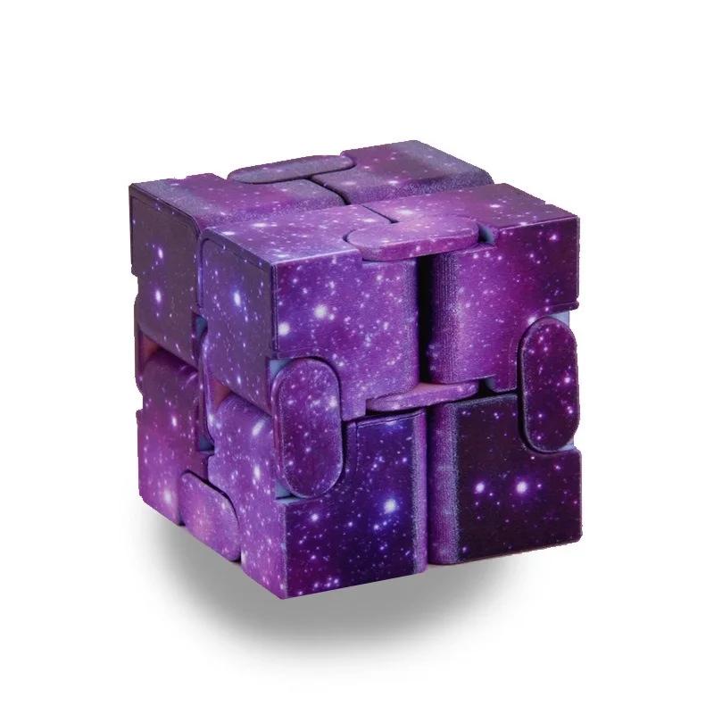 Infinity Cube Fidget Toy Adhd Anxiety Relief Magic Finger Puzzle Game Stress Relief Sensory Toy For Autism Children Adults Hand