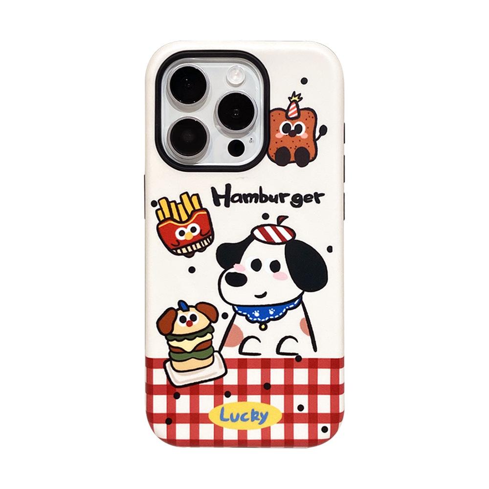 Applicable To Apple 16/17Promax Film Magnetic Mobile Phone Case iPhone13/14 Cartoon Anti-drop 15 Two-in-one