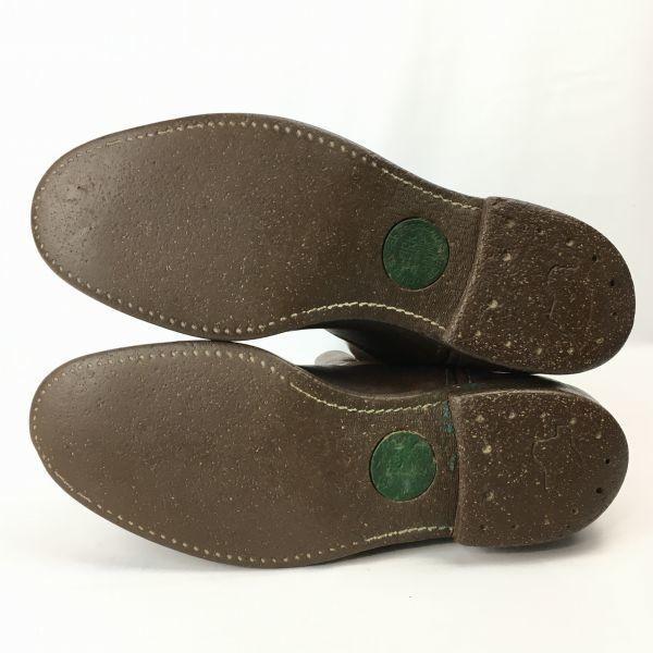 Vintage REDWING Cork Sole Leather Mid Boots Size 8.5B (Approx. 25.526.5cm) Dark Brown(USED)