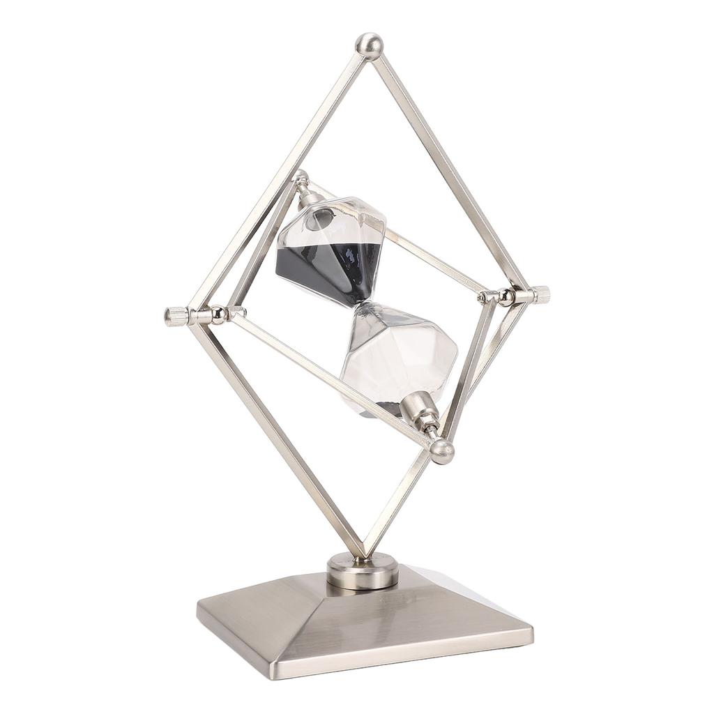 Ceas cu clepsidră retro 30 de minute, clepsidră rotativă, accesorii pentru studiu, temporizator cu clepsidră metalică pentru