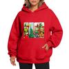 Ladies' Christmas Style Printed Hoodie With Wool And Pockets For Women