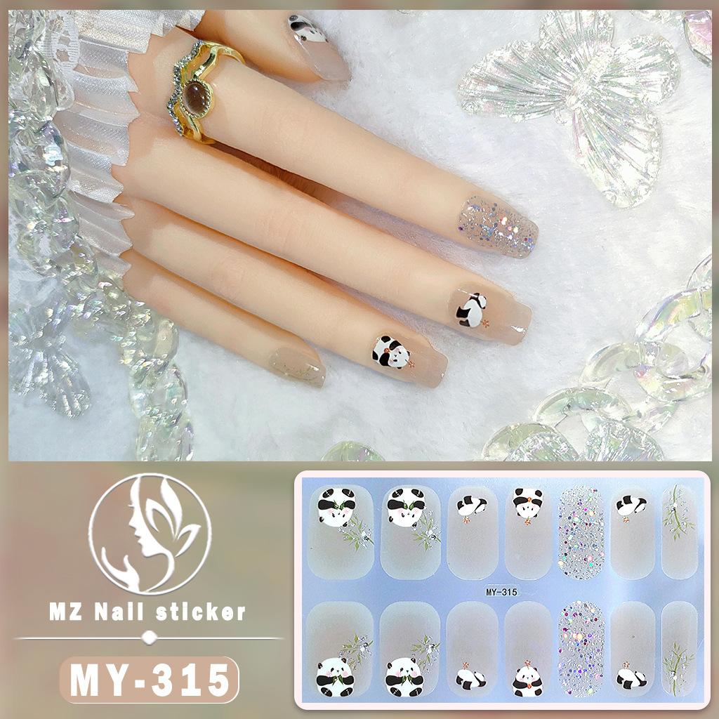 Three-dimensional National Style No-bake Gel Nail Varnish Film All Stick Japanese and Korean Style Spring and Summer Nail Film Paper Nail Film Paper