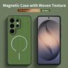 Al Techwoven Tyg Magnetiskt Fodral För Samsung S26 S2 S24 S23 S22 Ultra Plus FE A7 A6 A36 A3 A17 A16 A26 Skydd