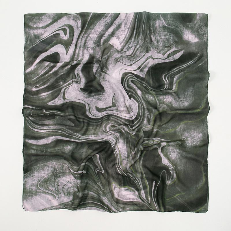 Watercolor Series Modal Cotton Shawl Satin Polyester Long Scarf Ethnic Headscarf Women'S Scarf