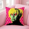 Andy Warhol Art Pillow Case Anti Dust Mite Soft Plush Cushion Cover Invisible Zipper Decorative Sofa Pillow Home Decor
