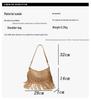 Lightweight Tassel Underarm Bag: Trendy Retro Saddle Design with Versatile Studded Details for Autumn and Winter Fashion