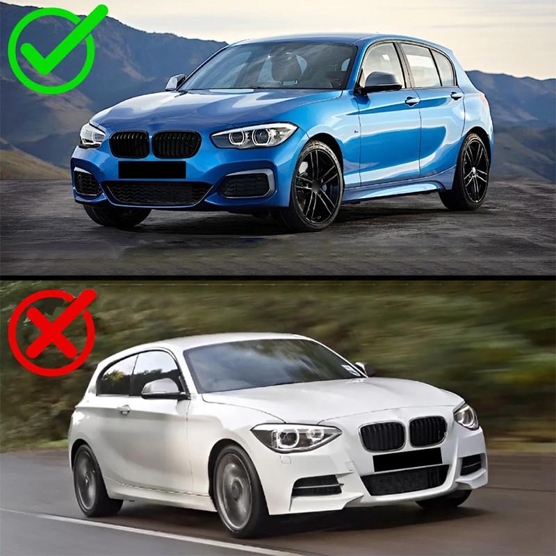 2 buc ABS Negru Lucios Far Auto Sprâncene Răutăcioase Pleoape Acoperire pentru BMW Seria 1 F20 F21 2015-2019 Autocolante