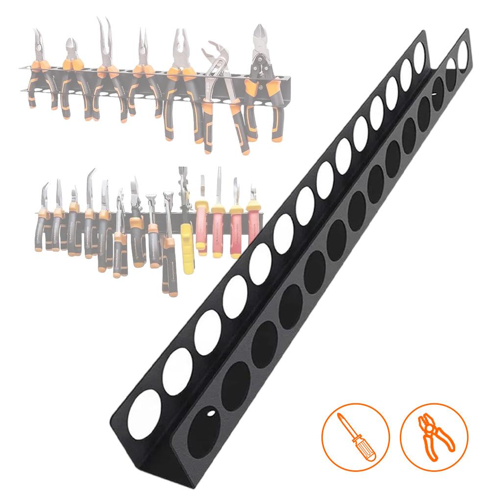 Wall Mount Metal Wrench Screwdriver Organizer Tool Holder Wall Organizer Wall Mount for Vice Wrench Plier HardwareTool Storage