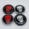 4pcs O.D 64MM (I.D 61MM ) Skull Logo Emblem Car Wheel Center Caps for Volvo Rim Hubcaps Cover Wheels Hub Lid Replace Accessories