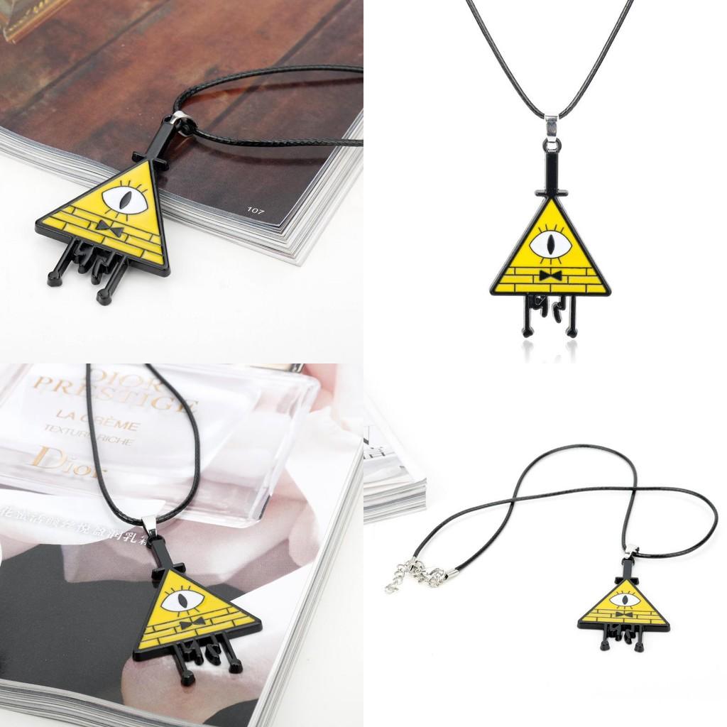 Gravity Falls Bill Pendant Chain In Alloy With Electroplated Finish For Cosplay And Daily Wear
