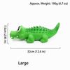 Premium Latex Squeaky Dog Alligator Toy Interactive Dog Training Toy  Indoor Daily Playtime
