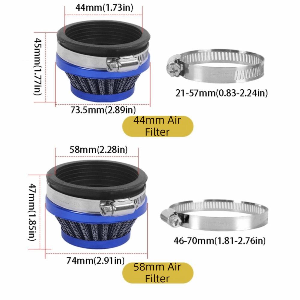 Modification Kit Performance Air Filter 44mm Air Filter Cleaner Mini Bike Air Filter  Mini ATV