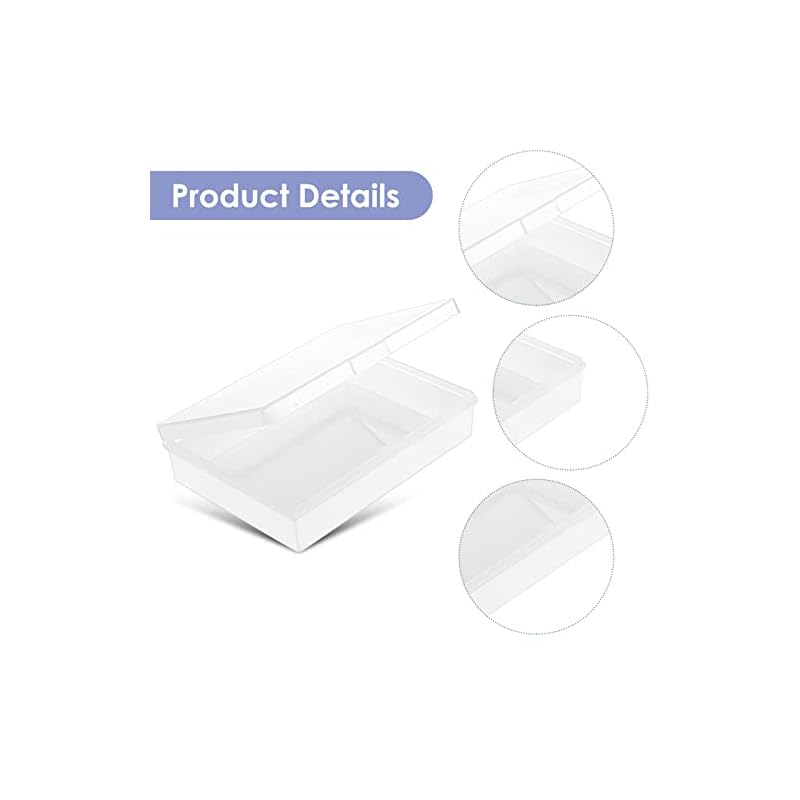 Prasacco 3 Pieces Clear Playing Card Boxes, Plastic Storage Box Holder, Card Deck Case, Empty Playing Cards Storage Organizer for Bank Cards, Business