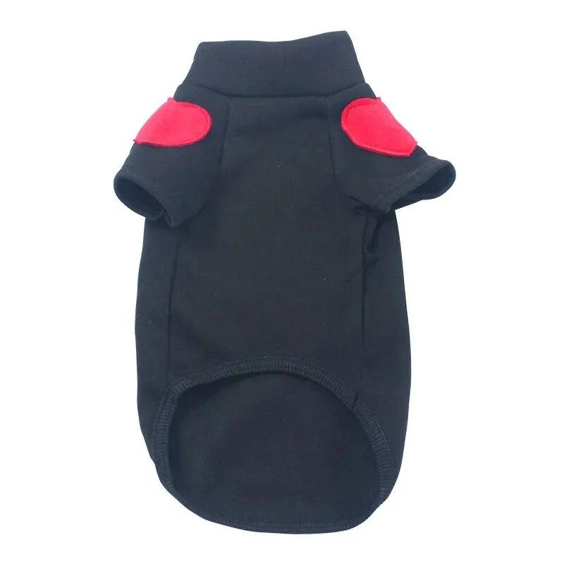 

Зимняя теплая одежда для домашних животных Love Sweater Pet Dog Cat for Taddy Puppy Medium Dog Teddy Yorkshire Утолщенные толстовки Одежда для щенков XS чёрный