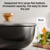 New 24cm Square Refined Iron Wok Pan Non-coating Hammered Frying Pan Skillet Nonstick Flat Bottom Deep Frying Pot for All Stoves