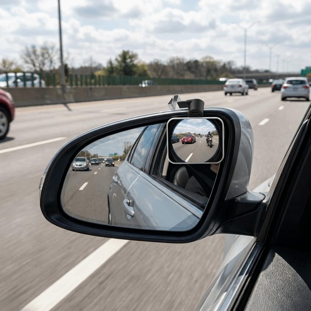 2pcs High-Definition Reflective Lens Wide Angle Car Blind Spot Mirror Vehicle Safety