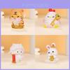 Zodiac Animal Resin Decor Miniatures With Cartoon Style For Gift And Office Desk Display