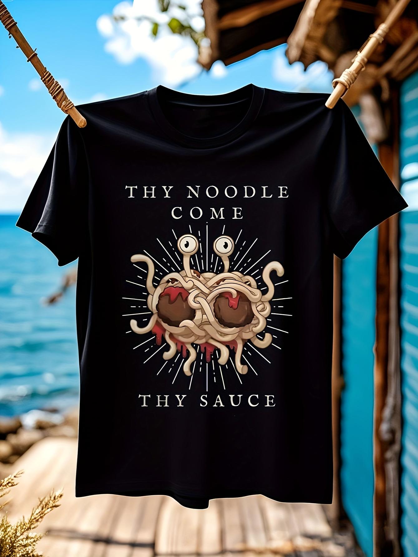 Flying Spaghetti Monster Funny Tshirt Funny Pasta Monster... XXXXL