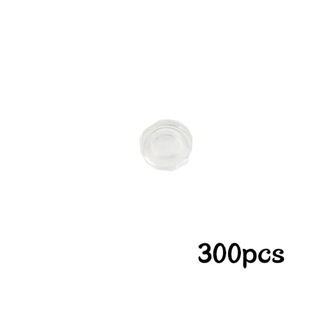 300Pcs Assemble Building Blocks Flat Tile 1x1 Round Brick 1*1 DIY Educational Tech Part fit for 98138 35380 35381 Children Toys