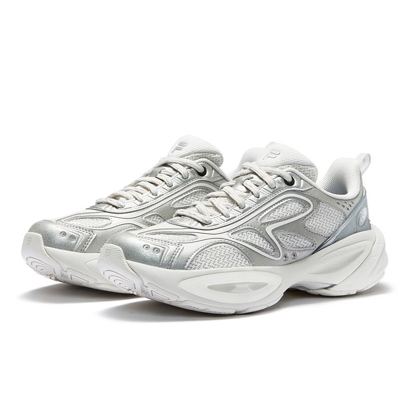 Fila Fusion Buzzard II Meteor Shoes Retro Fashion Low Top Casual Shoes Women Sneaker Gray White T12W521109FWA