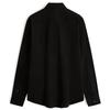 Calvin Klein Business Casual Polo Collar Embroidered Shirt Men Shirts Black J319065-BEH