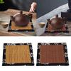 10x10cm Square Tea Mat Table Centerpiece Drinks Coaster Decorative Heat Insulated Cup Pad for Cafe Home Livingroom Tearoom