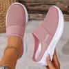 Women's Casual Fly Woven Breathable Flat Slippers with Toe Caps