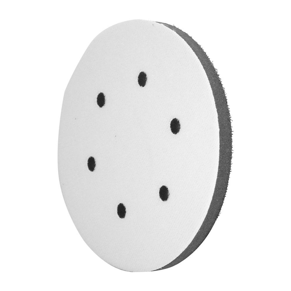 150mm Diameter Soft Buffer Sponge Interface Cushion Pad for Sanding Pads (6 holes)