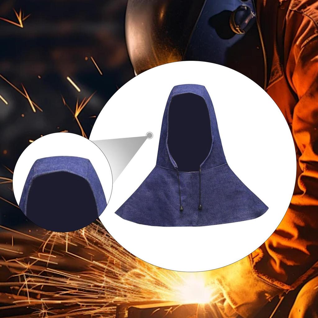 Dustproof Headgear Windproof Welder Cap Reusable Splicing Equipment Denim Wearable Full