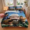 3pcs Disney Pixar Up Adventure Printed Quilt Set, Soft and Comfortable Quilt Cover for Bedroom, Guest Room and Dormitory Decorative Bedding