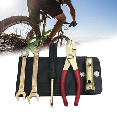 5Pcs Motorcycle Repair Tool Set Pliers Wrench Spark Sleeve Tool Screwdriver   Kit Plug Accessories NEW