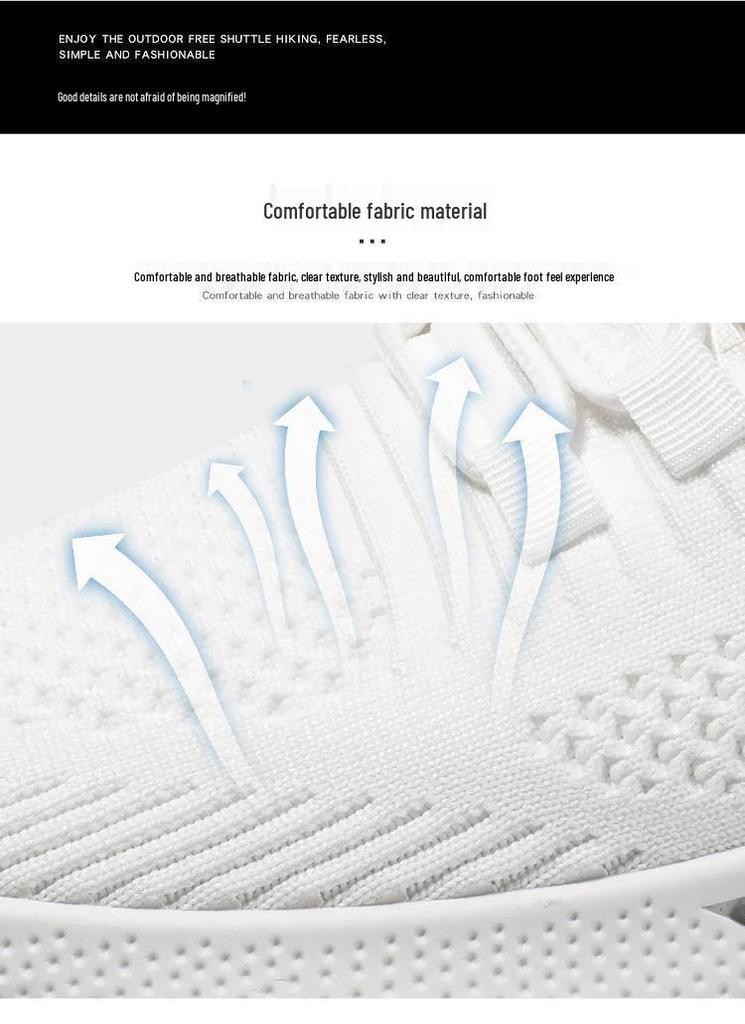 Lightweight Korean Style Knit Running Shoes - Fashionable, Versatile, and Comfortable for Students and Men
