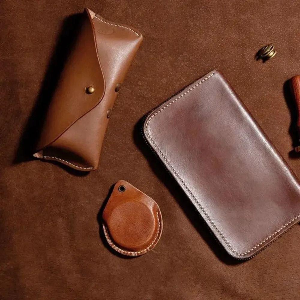 1Set with Copper Handle Leather Sewing Tapered Needles  for Shoes and Leather Repairs