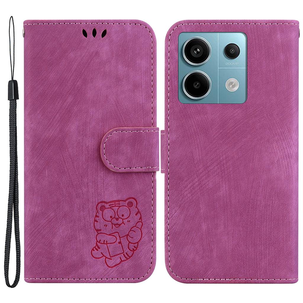 For Xiaomi Redmi Note 13 Pro 5G/Poco X6 5G PU Leather Flip Cover Wallet Stand Tiger Pattern Phone Case