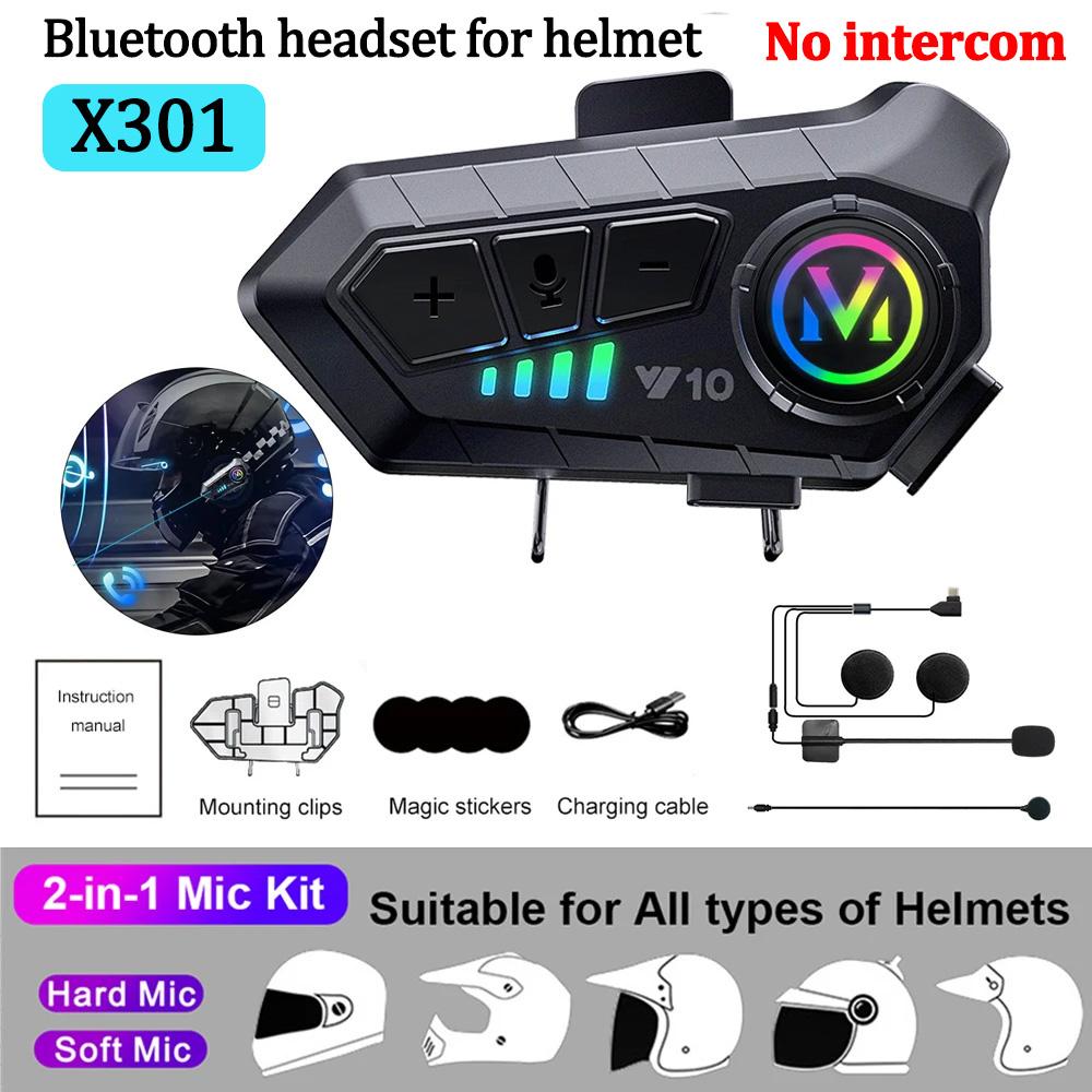 

2 шт. мотоциклетная гарнитура Bluetooth5.1 для шлема, интерком для мотоцикла на 6 мотоциклистов, водонепроницаемая, IPX7, MP3, аксессуары для мотоцикла