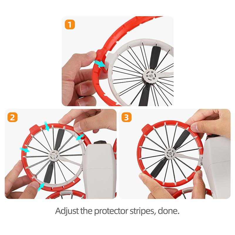 For DJI Flip Drone Propeller Guard Case Quick Release Arms Anti Drop Full Surround Bumper Rings Protector Cover Accessories