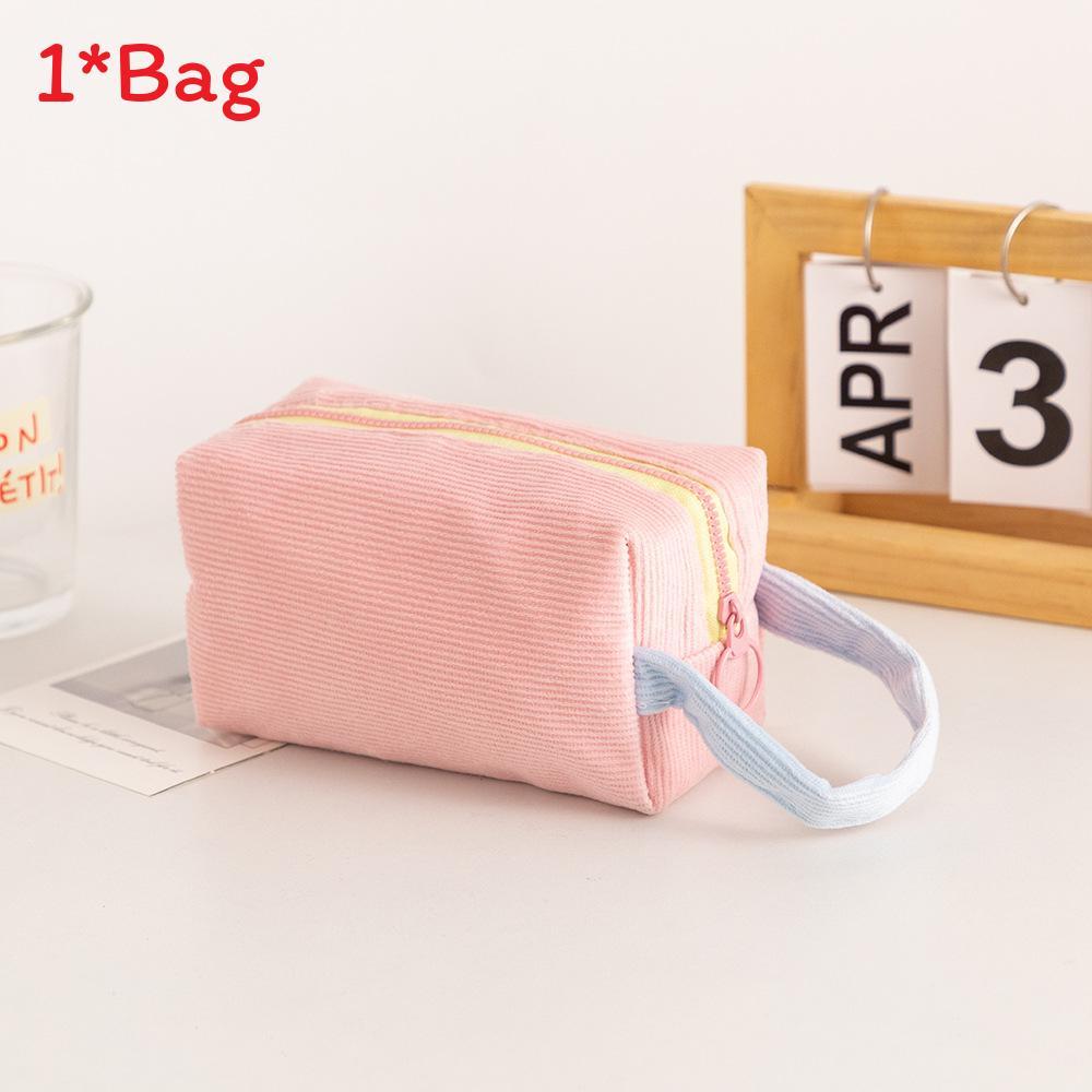 Cord-Kosmetiktasche für Damen mit großem Fassungsvermögen und Tasche zur Aufbewahrung für den täglichen Gebrauch