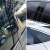 For - Toyota Corolla 16PCS B Pillar Post Door Window Cover Gloss Black