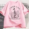 Fashionable retro letter printed Harajuku style aesthetic Tshirt for Womens daily versatile short sleeved Tshirt