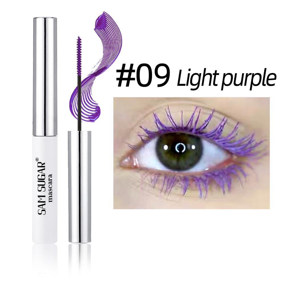 Seidenfaser Mascara Bunt Ultrafeine Bürste Verlängert Wimpern Wasserfest Langanhaltend Schnelltrocknend Grün Rosa Wimperntusche Makeup